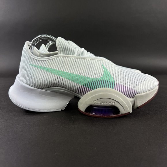 Nike Women's Air Zoom SuperRep 2 White Bronze Violet Green Shoes CU5925-135 Sz 8 - Picture 1 of 11